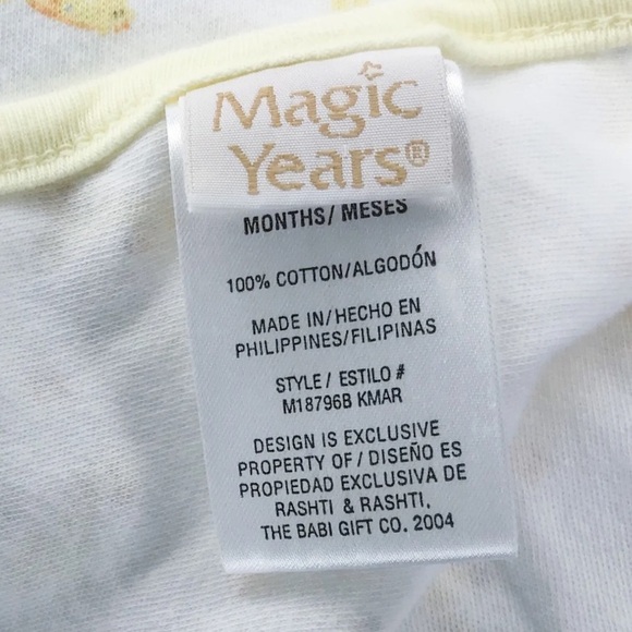 Magic Years Giraffe Baby Receiving Blanket Security Blankey Whimsical Cute - Picture 3 of 3